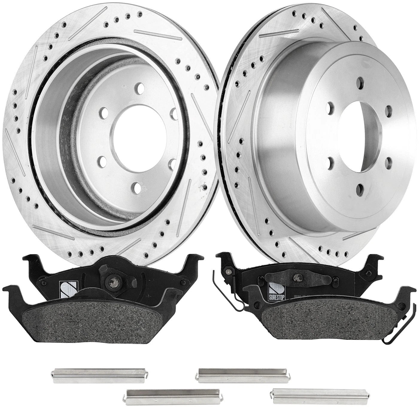 Brake Disc Rotors and Pads Kit for Ford F-150 (2004–2023)
