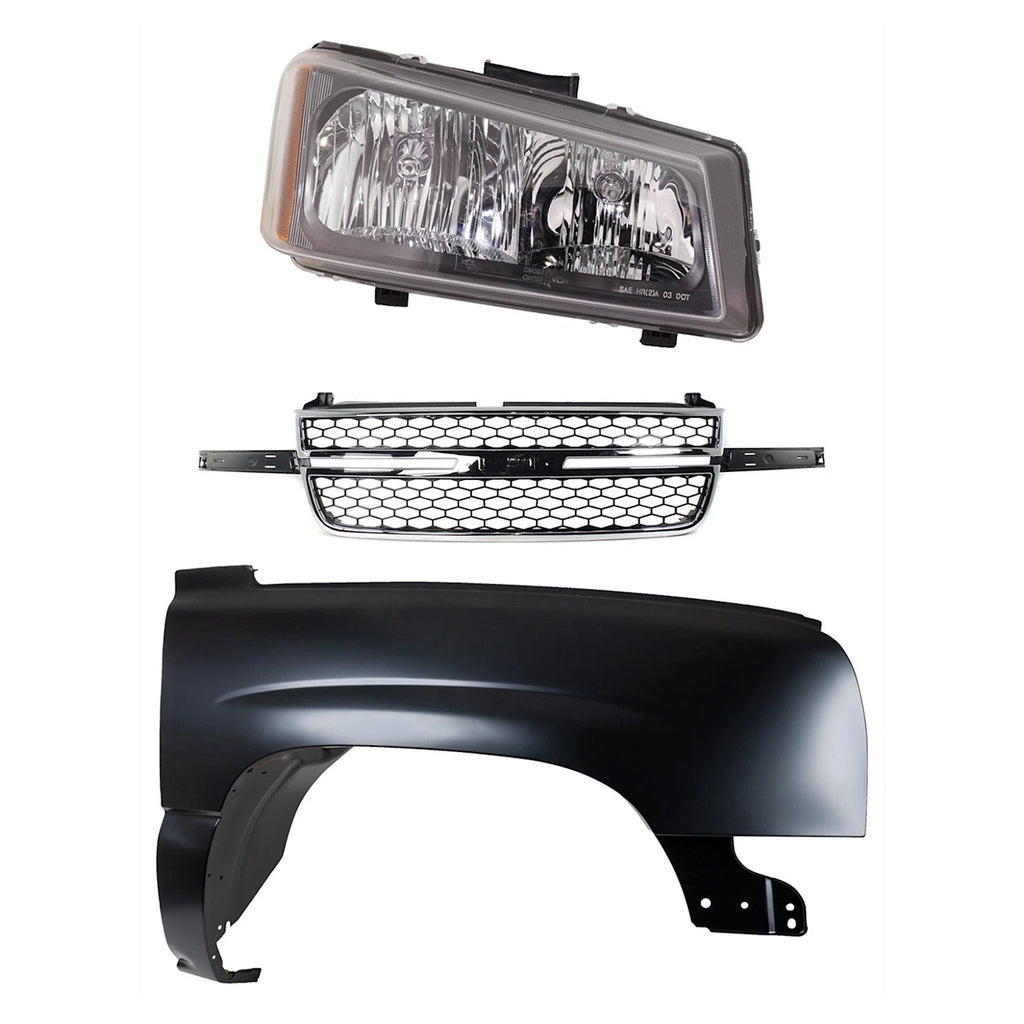 Fender Kit for Chevrolet Silverado 2500 HD (2003–2006) Primed Front Right