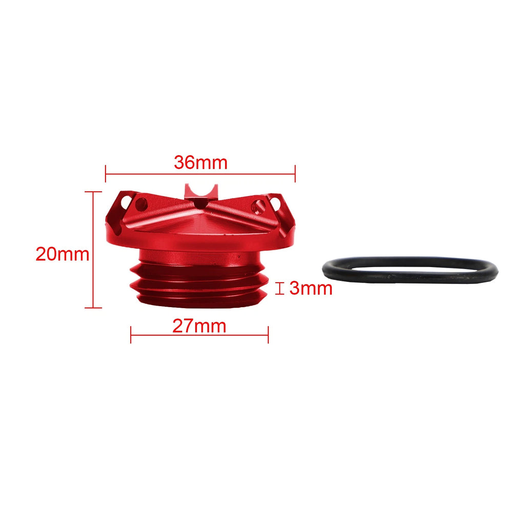 Billet Oil Filler Cap Red for Yamaha MT-03 MT-07 MT-10 MT-25 (2016–2023)