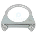 2" U-Bolt Uclamp Muffler Saddle Exhaust Pipe Clamp for Universal Fit