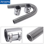 24" Stainless Steel Radiator Flexible Coolant Water Hose Kit with Caps