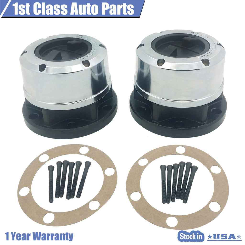 Set of 2 Locking Hubs for Nissan Pathfinder Frontier Xterra (1990–2004)