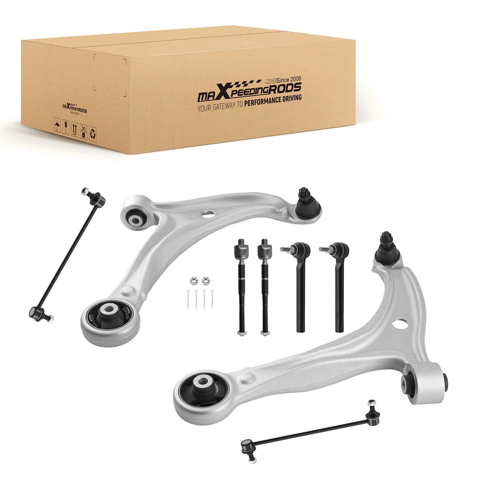 8x Front Lower Control Arms Suspension Kit for Honda Odyssey (2005–2010)