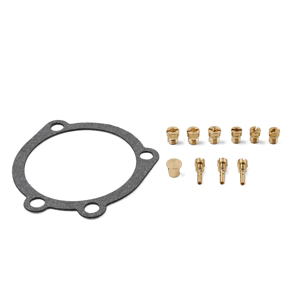 Jet Kit Main Jet Pilot Jet Gasket for Harley-Davidson CV40 Carb (1990–2006)