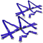 2X 3" Strap 6pt Camlock Harness Seat Belt for Universal Applications