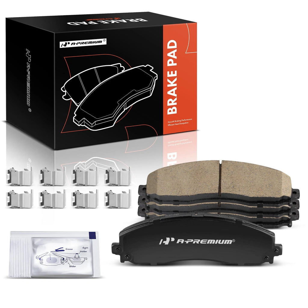 Set of 4 Rear Ceramic Brake Pads for Ford F-250 F-350 Super Duty (2013–2022)