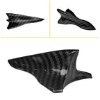 10x Shark Fin Decorative Stickers for Car (Carbon Fiber)