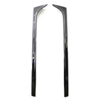 Black Rear Window Side Spoiler Canard Splitter Trim for VW Polo (11-17)