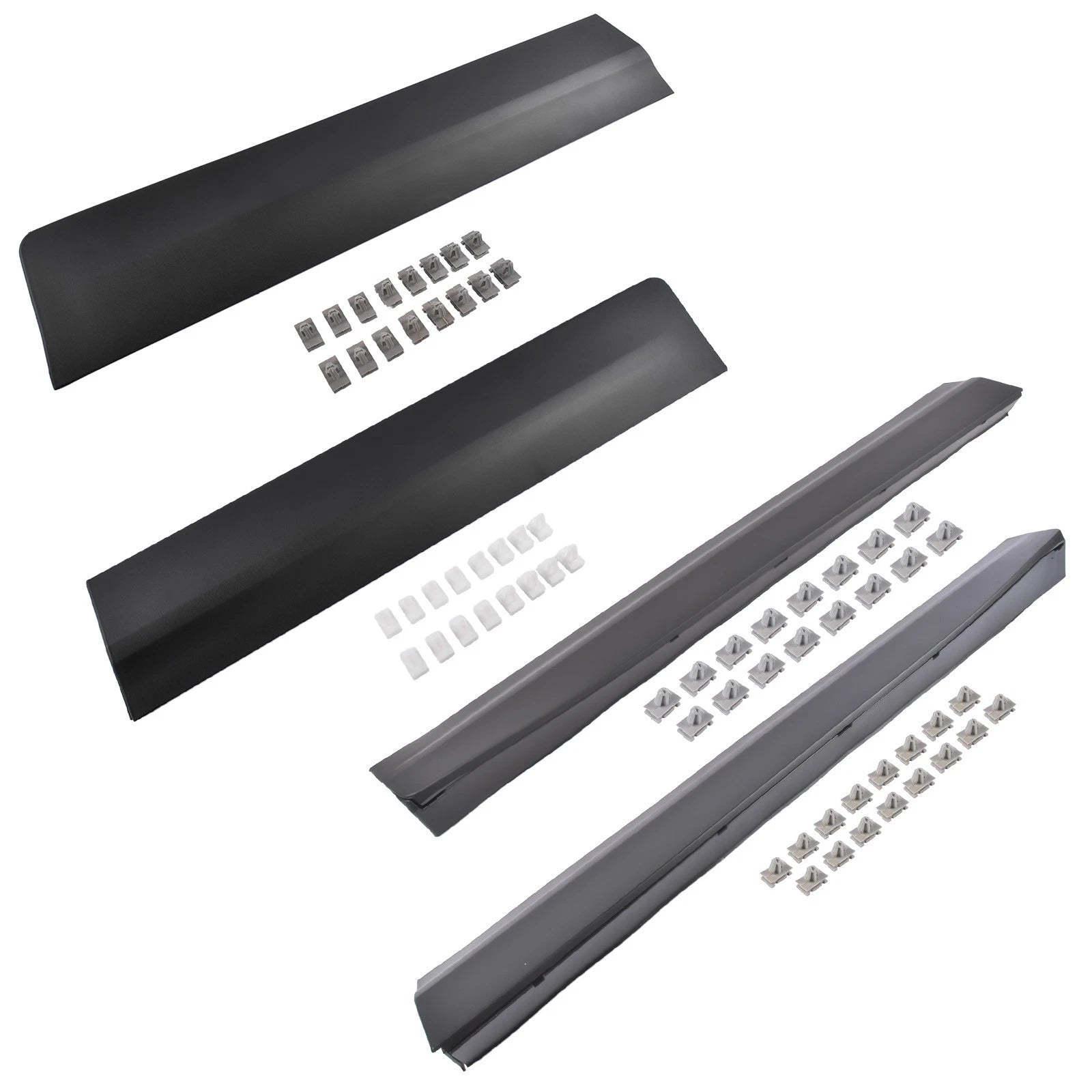 Set of 4 Lower Door Trim Molding for Cadillac XT5 (2017–2025) Black