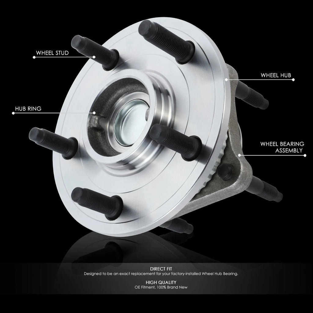 Set of 2 Wheel Bearings & Hubs for Jeep Commander/Grand Cherokee (2005–2010)