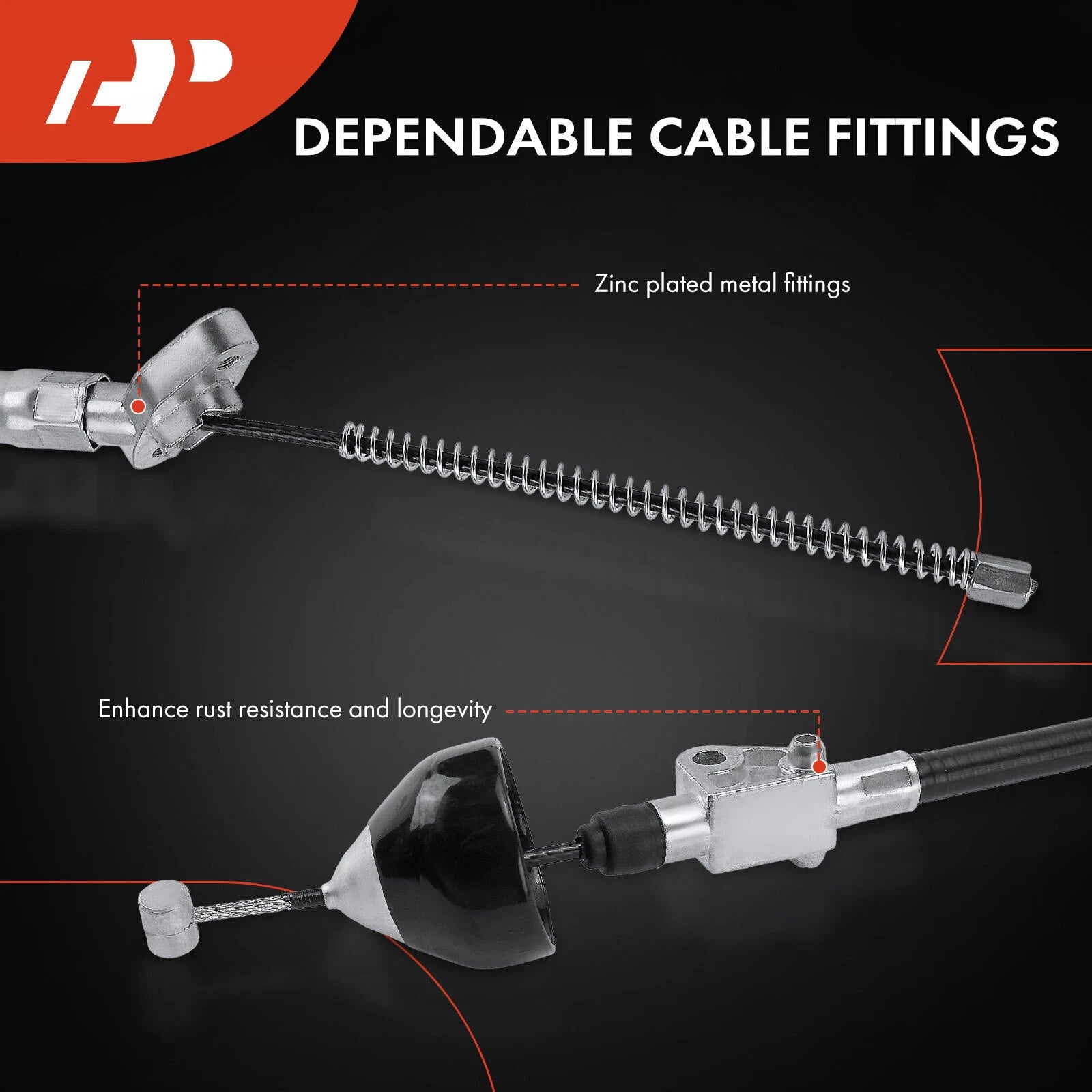 Rear Right Parking Brake Cable for Lexus 2004–2006 Toyota Highlander