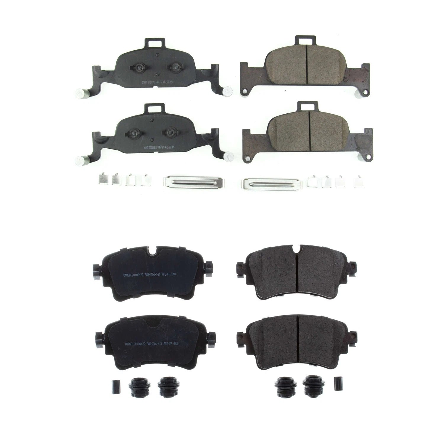 PowerStop Z17 Low-Dust Ceramic Disc Brake Pads Kit for Audi A4 A5 (2009–2016)