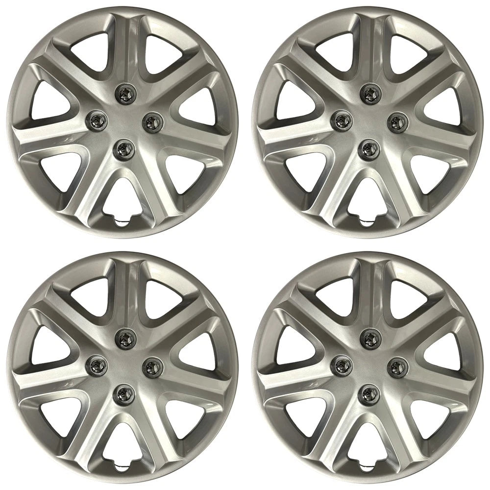15" Push-on Silver Wheel Cover Hubcaps for 2003-2005 Honda Civic