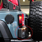 Rear License Plate Mount Bracket w/ LED Light for Jeep Wrangler (2007-2015)