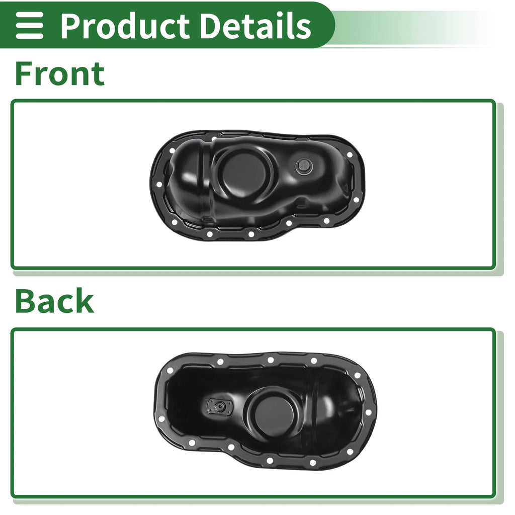 1 Pc Engine Oil Pan No.1210231010 for Toyota Tacoma (2006–2013) Iron Black