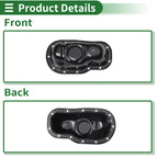1 Pc Engine Oil Pan No.1210231010 for Toyota Tacoma (2006–2013) Iron Black
