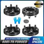 Set of 4 Hubcentric Black Wheel Spacers 1.25" 6x135 for Ford Expedition (2003–2014)