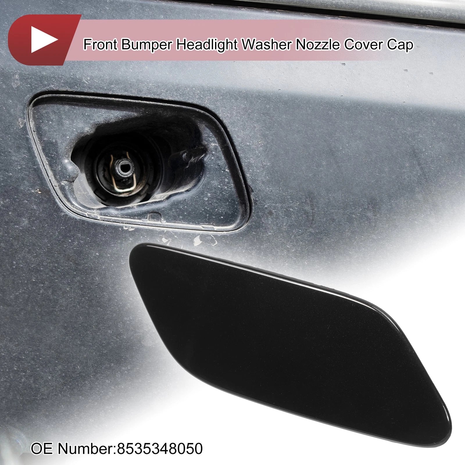 Front Right Washer Nozzle Cover Cap for Lexus RX350 (2019–2022) Black