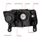 Driver Left Projector Headlight Lamp for Jeep Grand Cherokee (2014–2016)