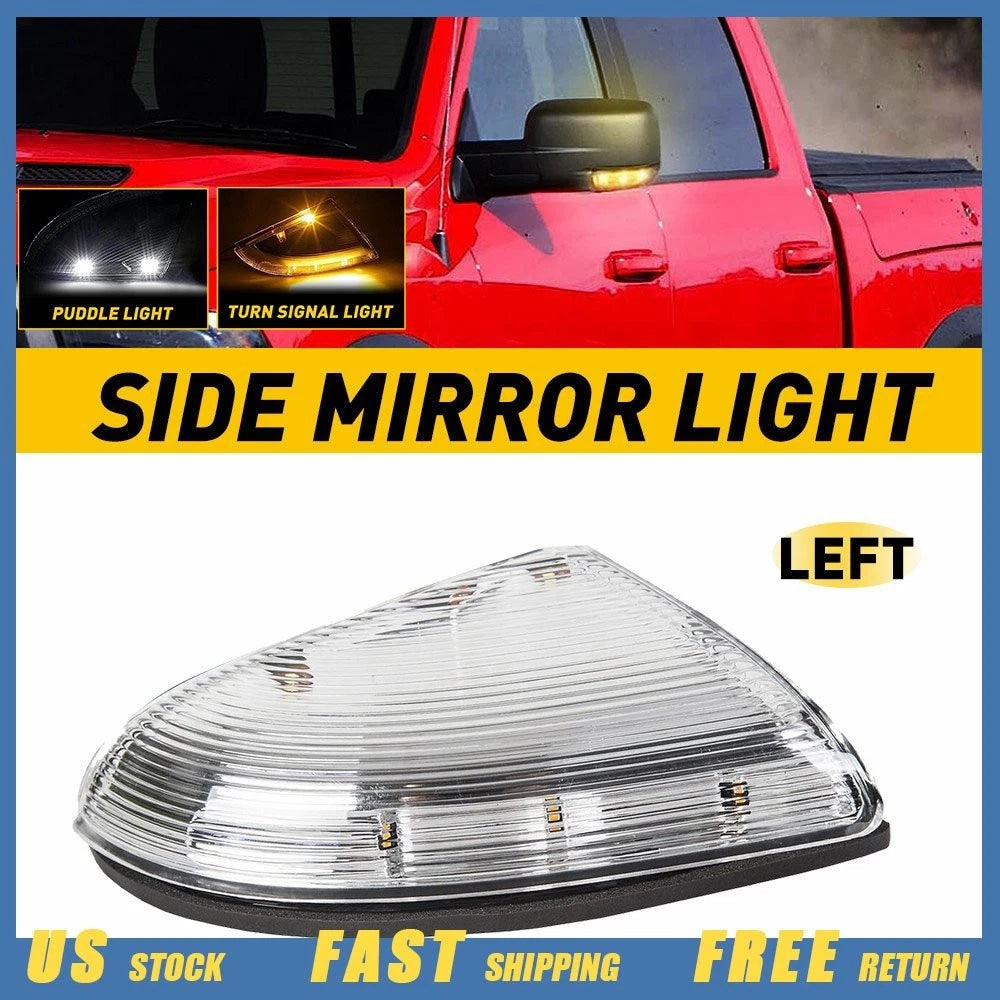 Driver Mirror Turn Signal Puddle Light for Dodge Ram 1500 2500 (2009–2014)