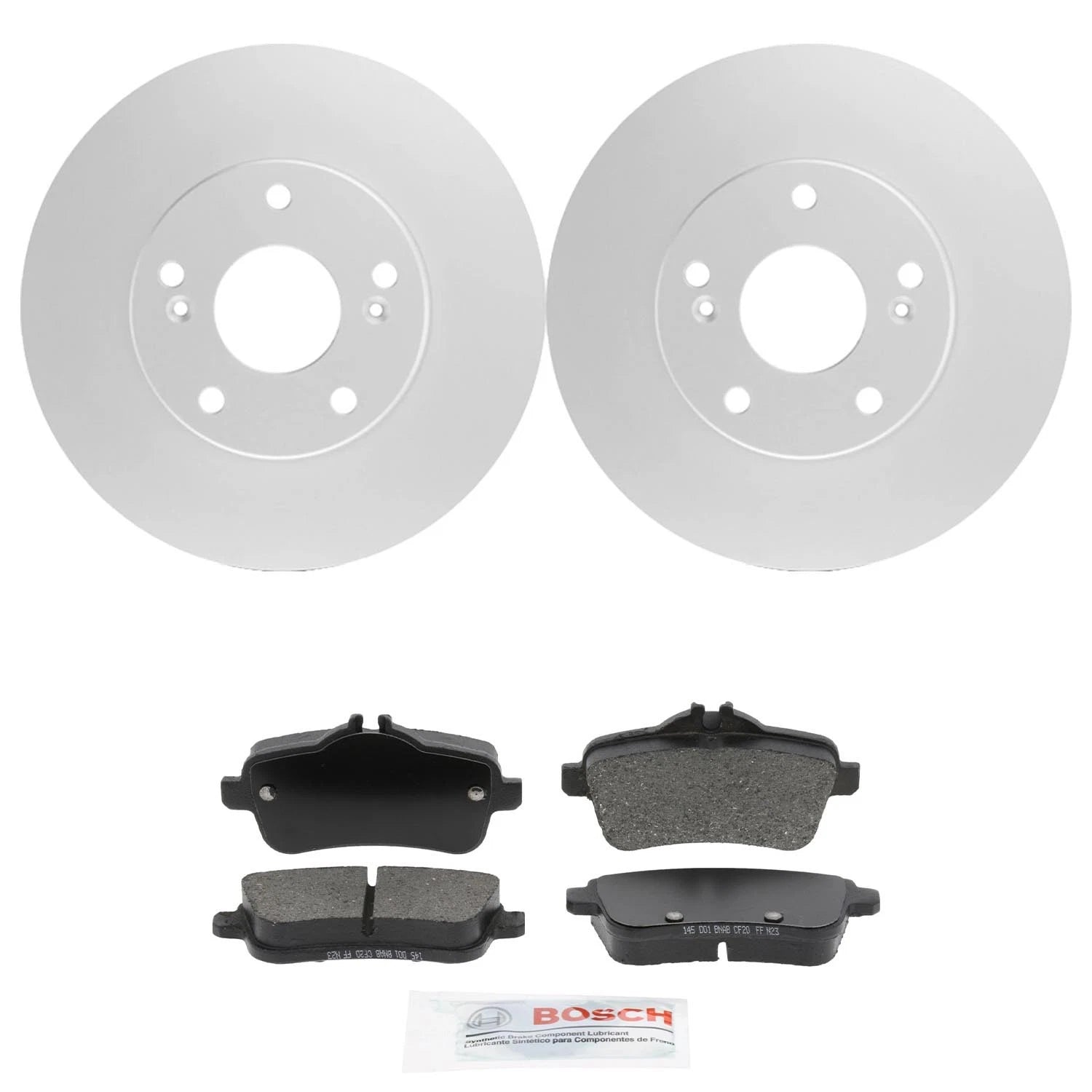 Bosch Rear Disc Brake Rotors & Ceramic Brake Pads Kit for W166 ML350, X166 GLE350 (2012–2019)