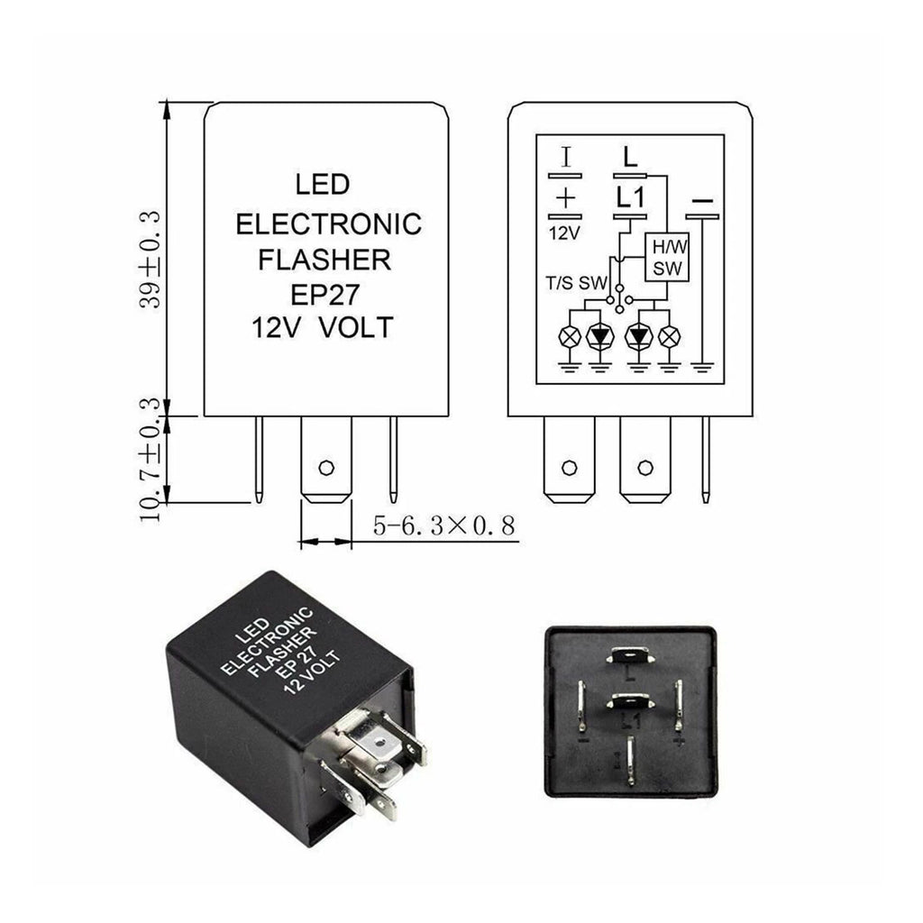 10-Second 5-Pin Time Delay Relay Module for Car Motorcycle 12V 30A SPDT (2014-2025)