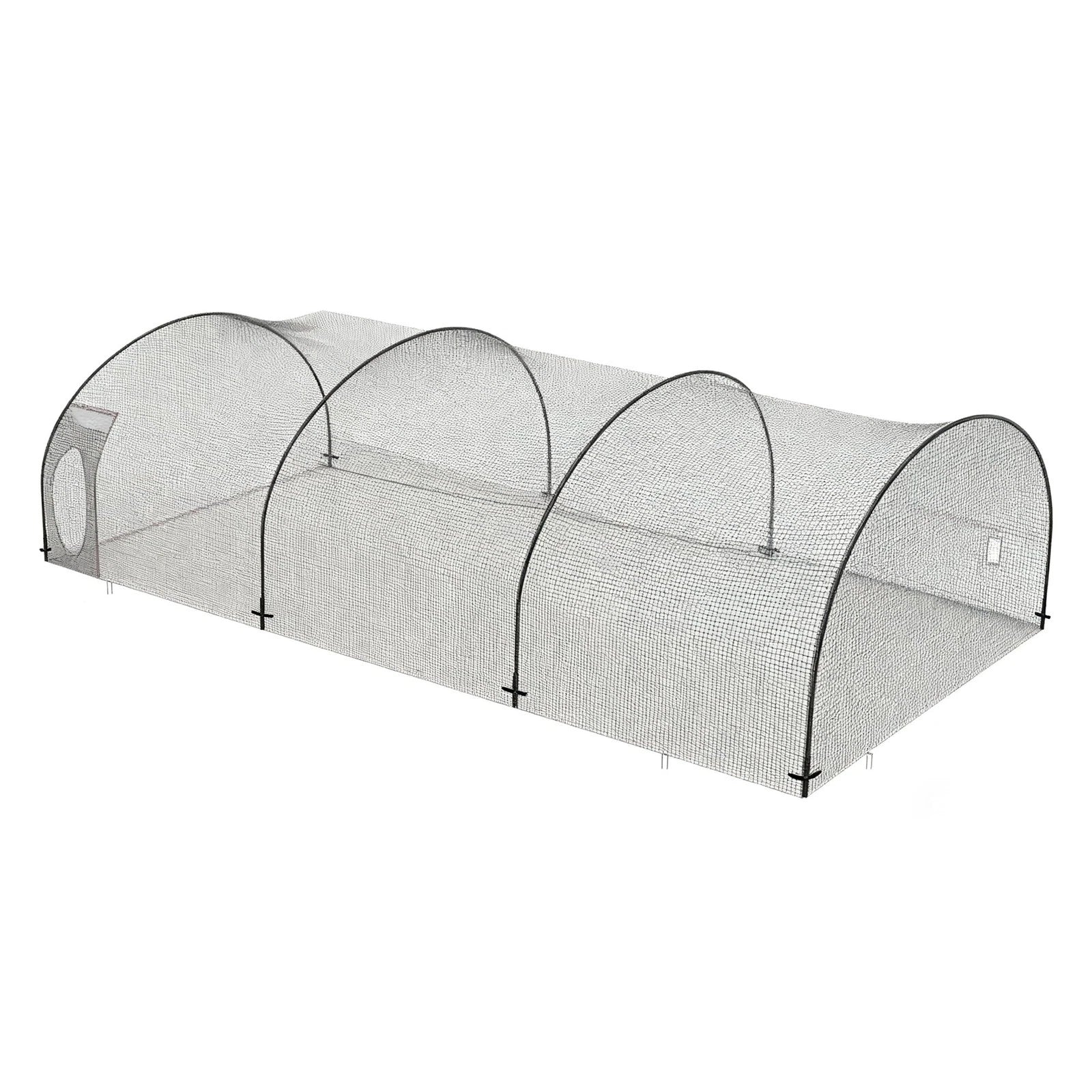 Batting Cage Net and Frame for Baseball Softball (22x12x8 FT)