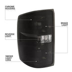 Black Brake Tail Light Assembly for Chevy Silverado 1500 2500 3500 (2014–2019)