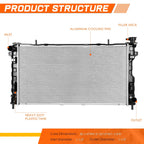 Aluminum Radiator for Dodge Caravan/Voyager (2005–2007) DPI-2795