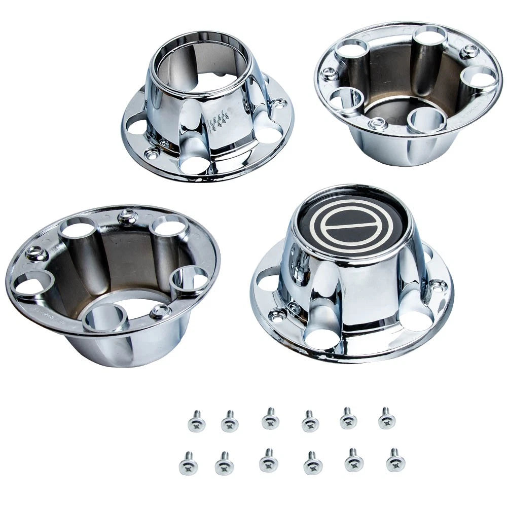 Set of 4 Chrome Wheel Hub Caps for Ford F150 (1980–1996)