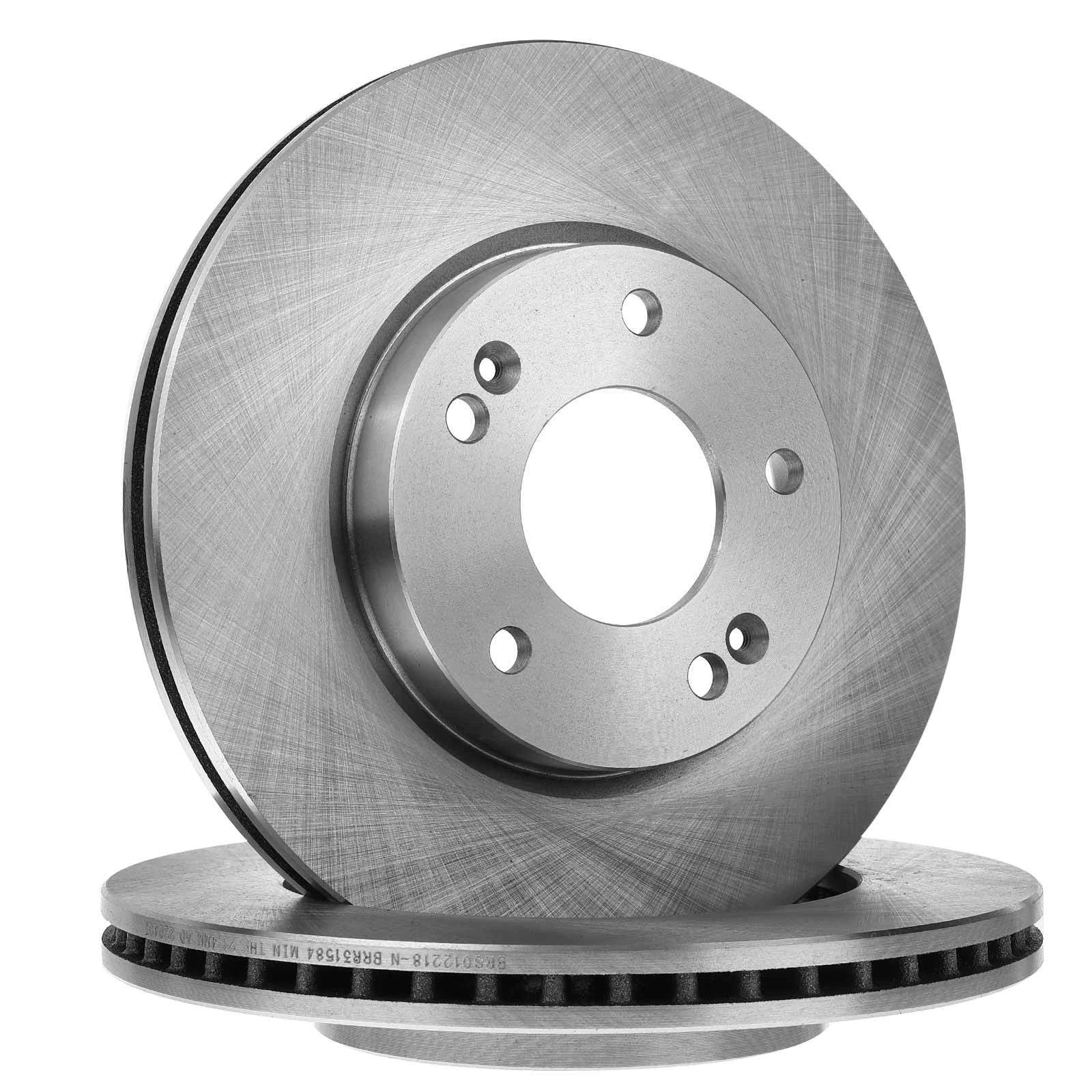 Front Disc Brake Rotors and Ceramic Pads for Hyundai Elantra (2011–2016)