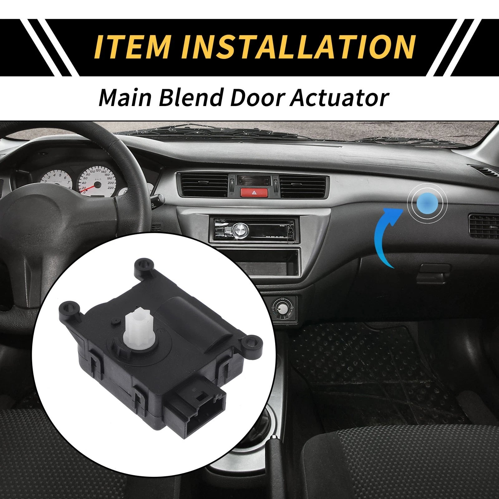 HVAC Air Door Actuator Heater Blend for Ford F-250 Super Duty (2011–2016) No. 604280