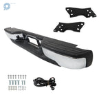Chrome Rear Step Bumper for Chevy Silverado 1500 GMC Sierra 1500 (1999–2007)