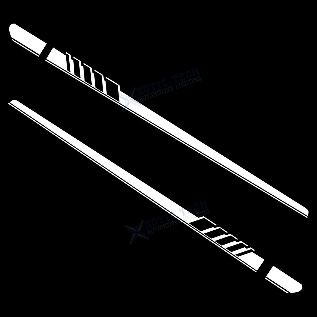 Racing Style Side Skirt Stripe Trim for Mercedes-Benz (2019-2023)