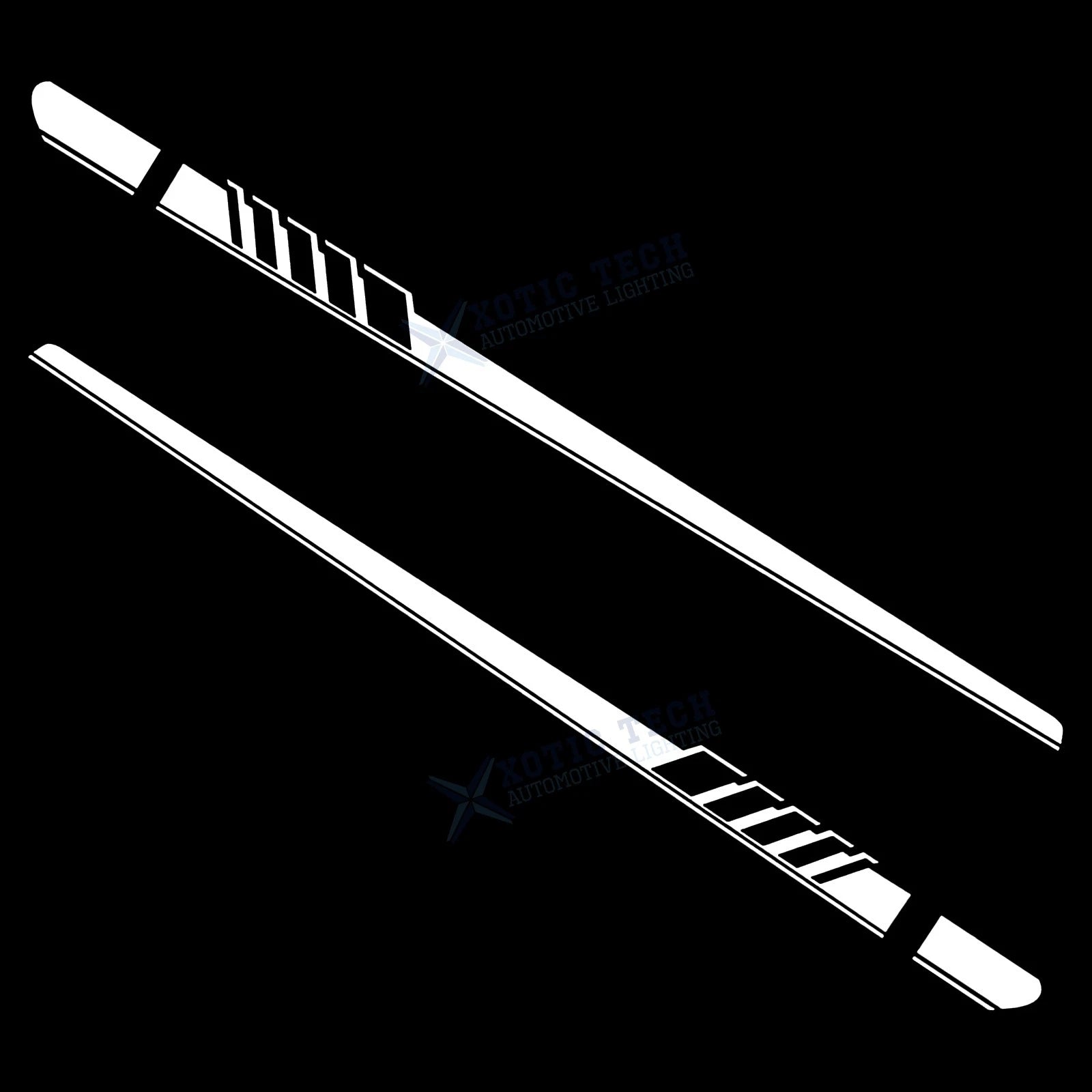Racing Style Side Skirt Stripe Trim for Mercedes-Benz (2019-2023)