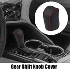 Black Faux Leather Gear Shift Knob Cover for Toyota Camry (2007–2011)