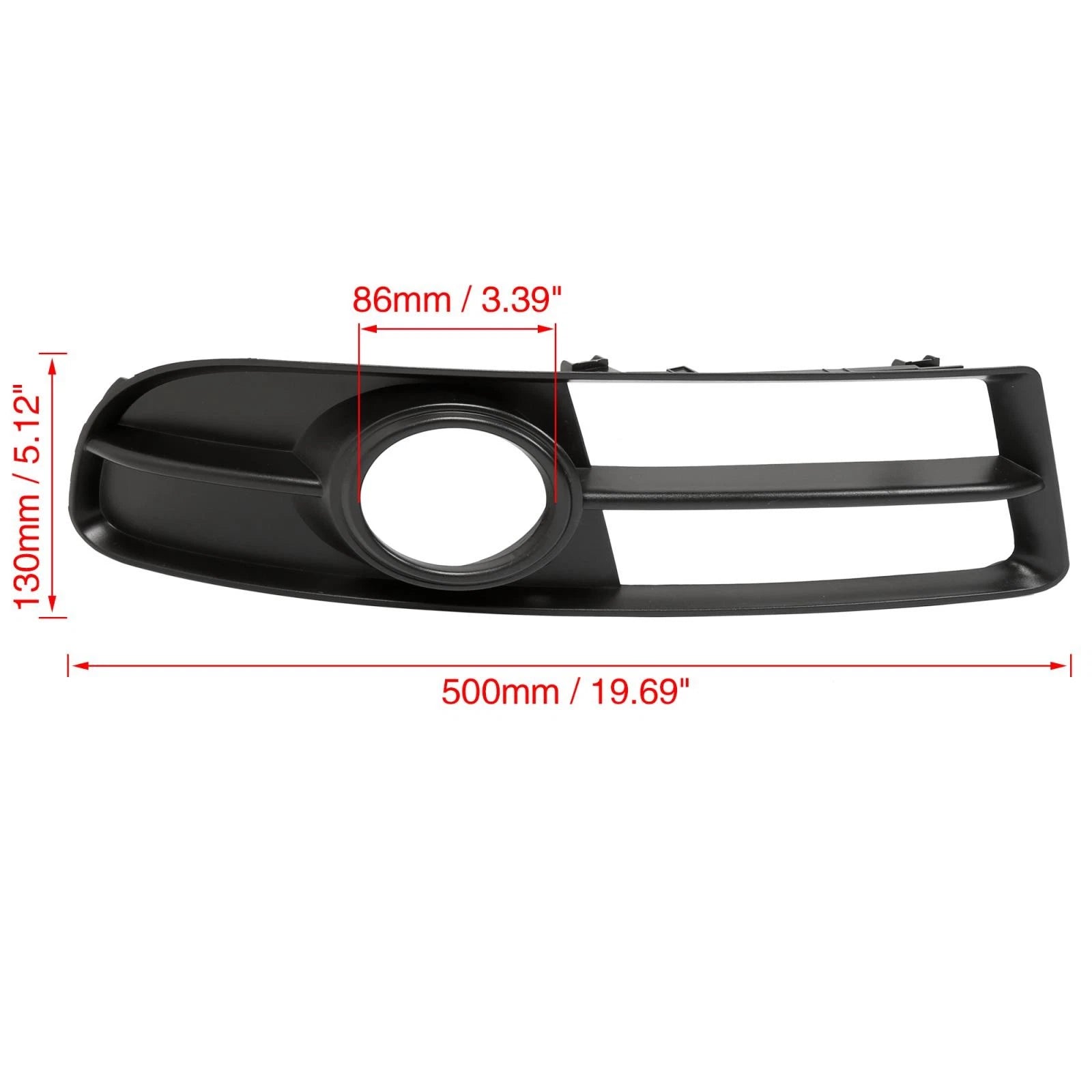Right Side Fog Light Grille Cover 8E0807682F for Audi A4 B7 (2005–2009)