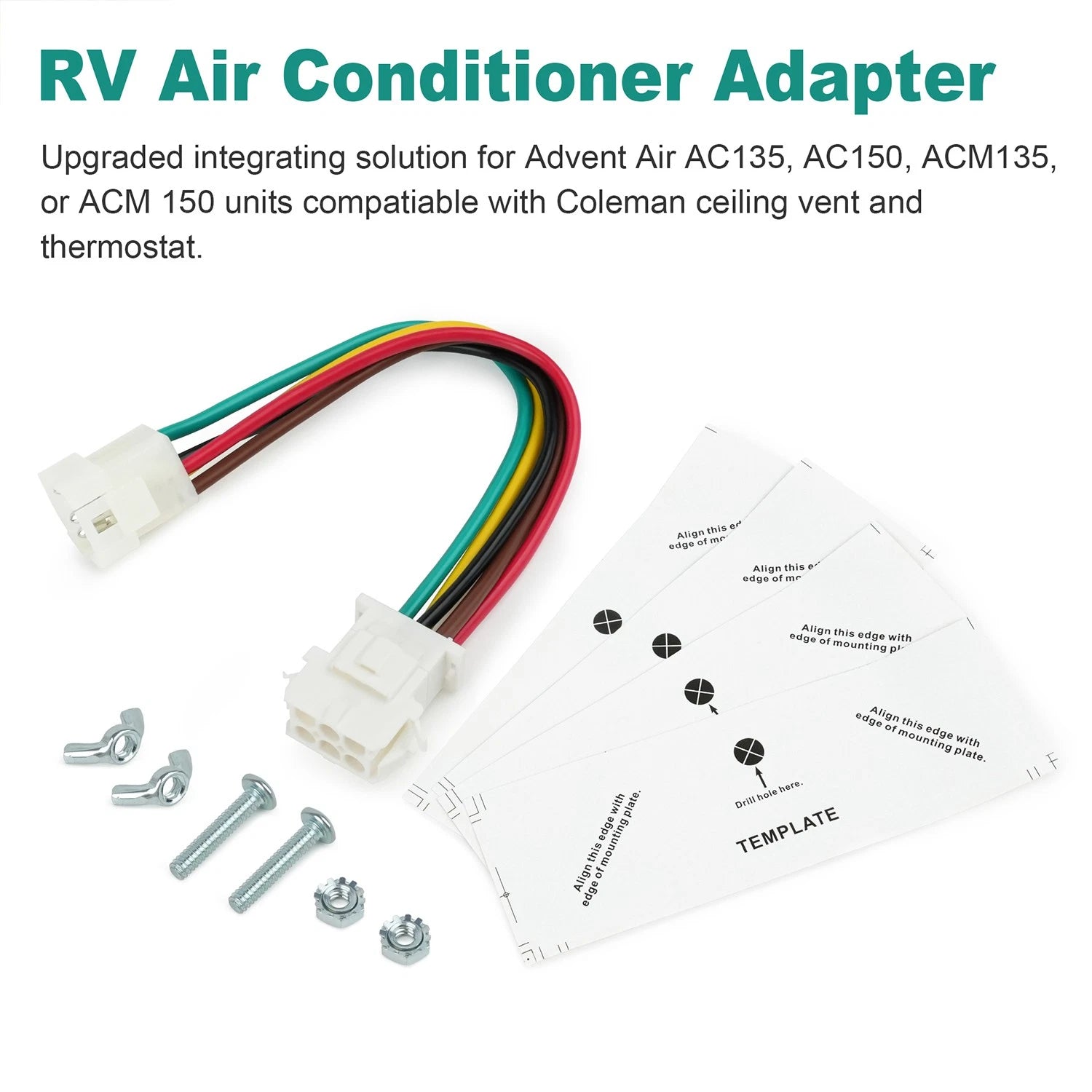 Air Conditioner Adapter Kit for Coleman RV Accolkit AC135 AC150 (N/A)