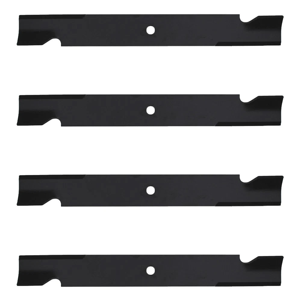 Set of 4 Notched High-Lift Mower Blades for Gravely (Replaces 025124)