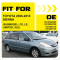 Set of 2 Front Bumper Fog Light Covers for Toyota Sienna (2006–2009)