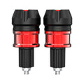 CNC Aluminum Handlebar Grips Bar End Cap Plugs for Motorcycle ATVs Red