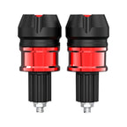CNC Aluminum Handlebar Grips Bar End Cap Plugs for Motorcycle ATVs Red