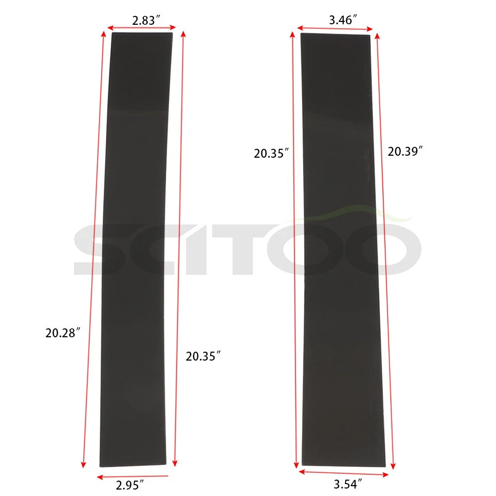 4X Pillar Posts for Cadillac Escalade (2007–2014) Black Trim Cover
