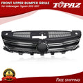 Front Upper Bumper Grille with Chrome Trim for VW Tiguan (2012–2017)