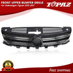 Front Upper Bumper Grille with Chrome Trim for VW Tiguan (2012–2017)