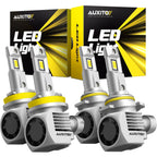 2X LED Headlight Bulbs for Cars 9005 H11 (6000K Cool White)