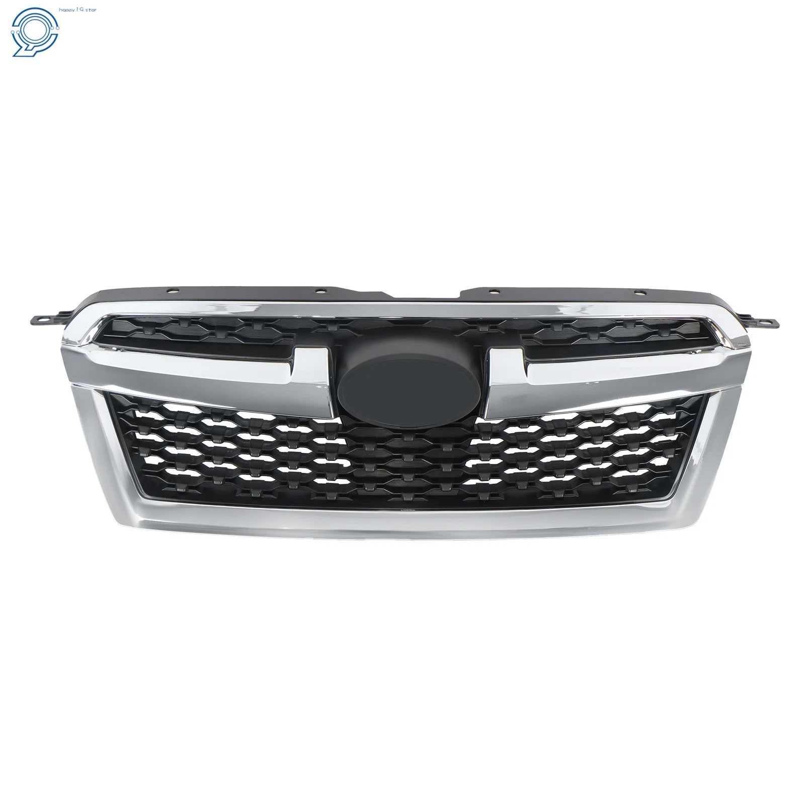 Chrome and Black Front Upper Bumper Grille Assembly for Subaru Legacy (2013-2014)