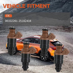 4 Pcs Fuel Injectors for Chevy Daewoo Lacetti 1.4L 1.6L (2004-2010)