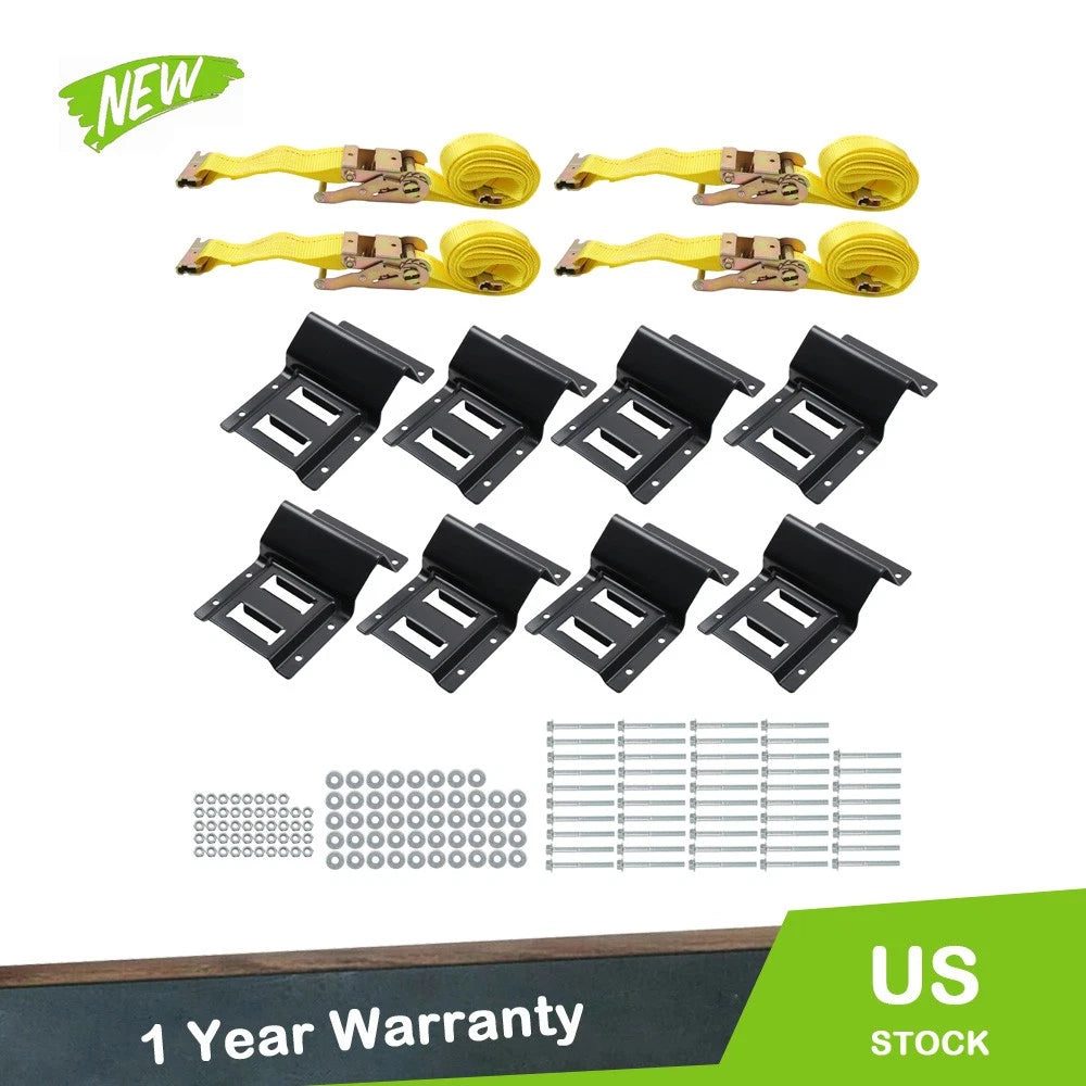 E-Track System with 4 Ratchet Straps for Automotive Use (YYYY–YYYY)