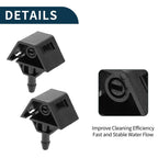 Set of 2 Front Windshield Washer Nozzles No. 28932JD000 for Nissan Qashqai (2007–2013)